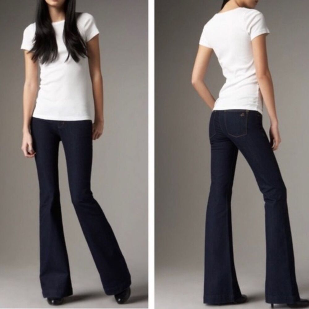 DL1961 Dark Blue Flare & Wide Leg Jeans